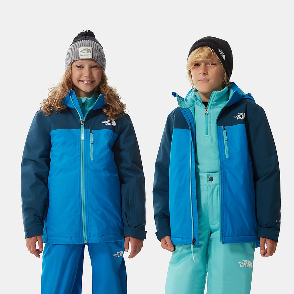 The North Face Jackets Youth Australia - The North Face Snowquest Plus Blue Skiing And Snowboarding